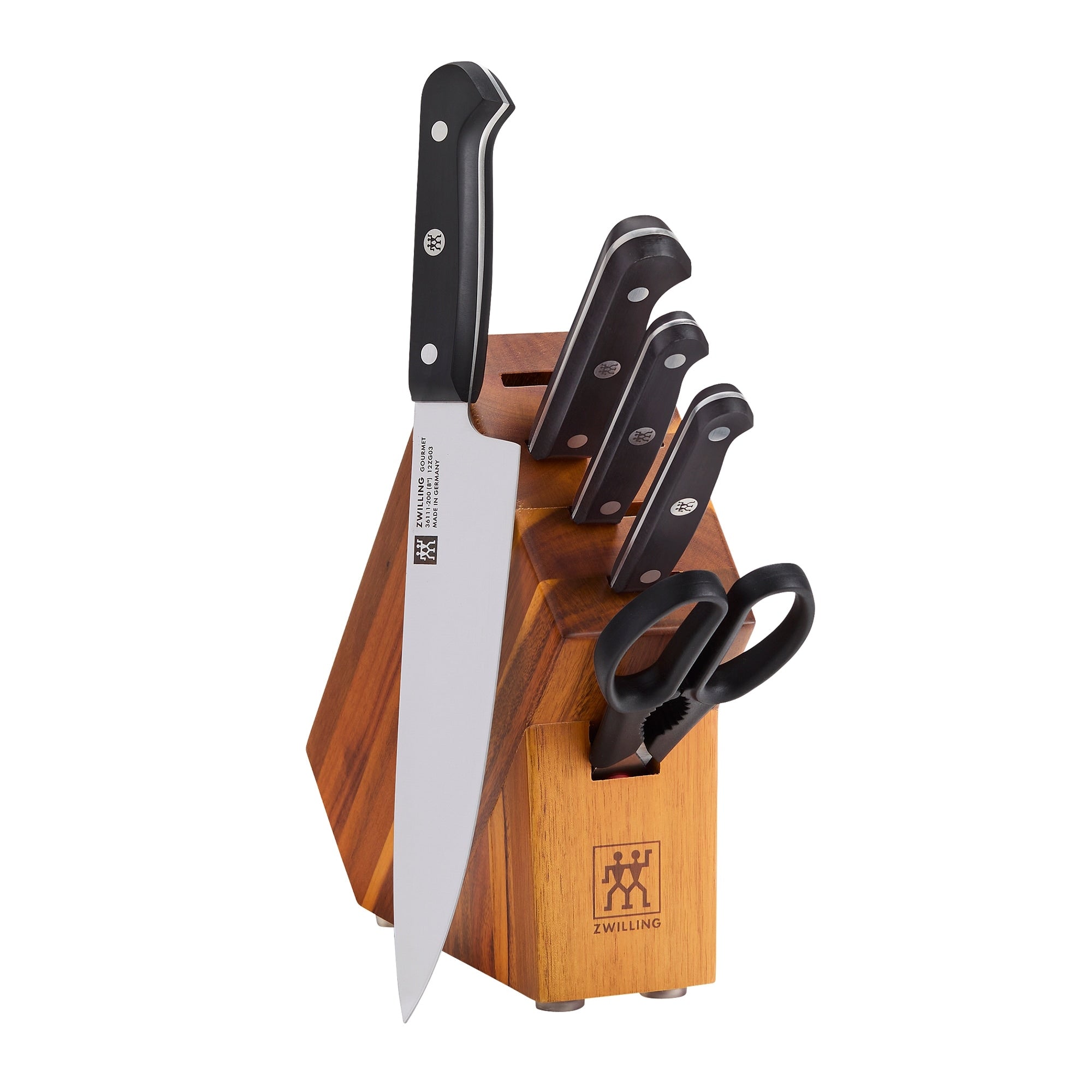 Zwilling Gourmet 6 Pc Knife Block Studio Set Acacia