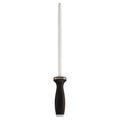 Zwilling J.A. Henckels 10 Sharpening Steel With Stainless Steel End Cap Black Stainless Steel