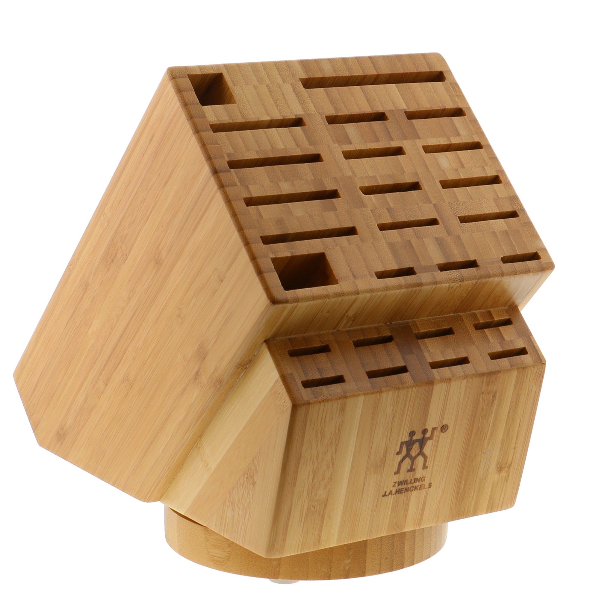 Zwilling J.A. Henckels 26 Slot Bamboo Swivel Knife Block