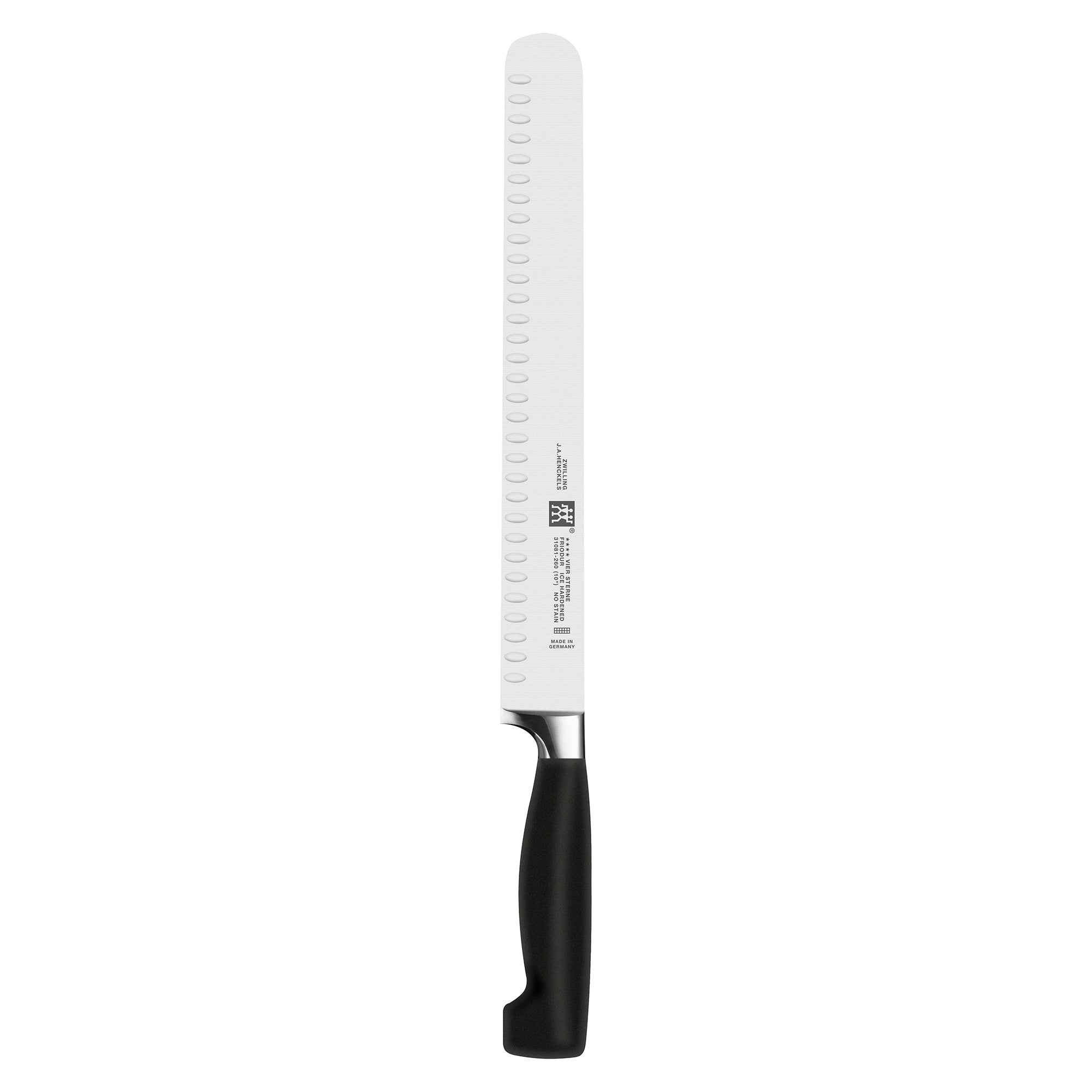 Zwilling J.A. Henckels Four Star 10 Hollow Edge Slicing Knife Black Stainless Steel