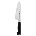 Zwilling J.A. Henckels Four Star 7 Hollow Edge Rocking Santoku Knife