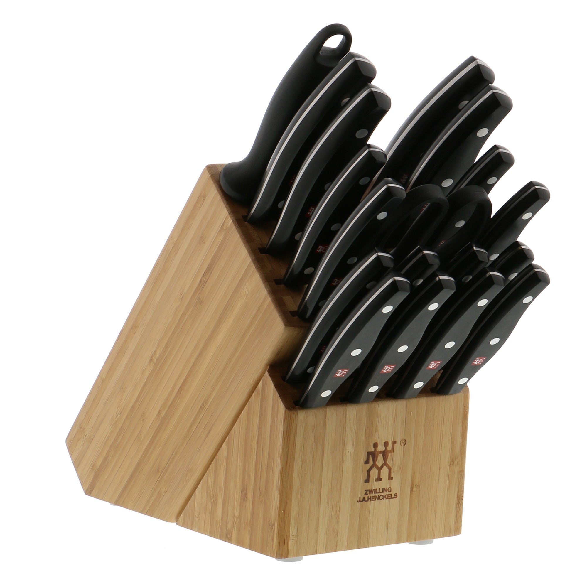 Zwilling J.A. Henckels Twin Signature 19 Pc Knife Block Set Black Stainless Steel