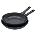 Zwilling Madura Plus Ceramic 2 Pc Aluminum Ceramic Nonstick Fry Pan Set Black