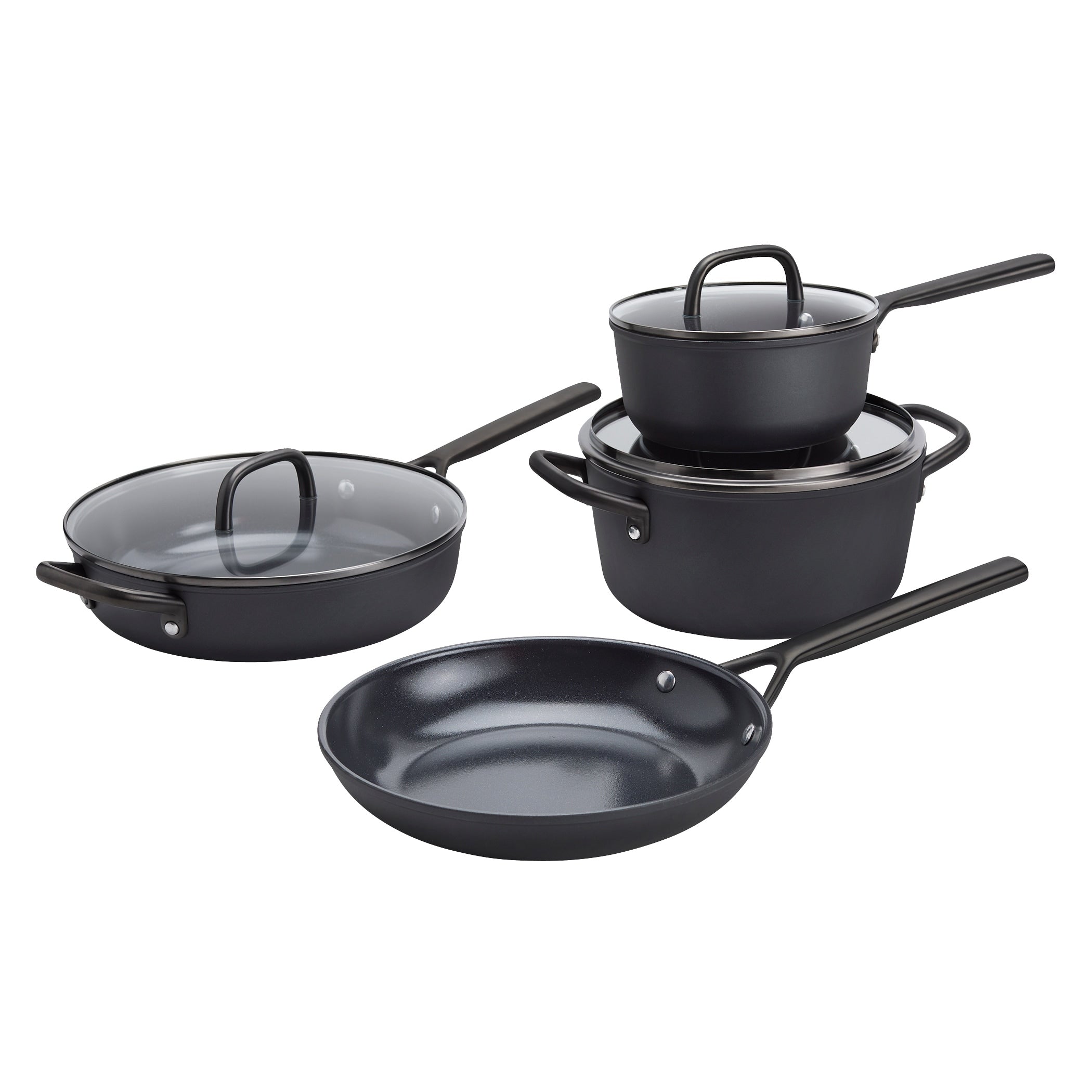 Zwilling Milano 7 Pc Aluminum Ceramic Nonstick Cookware Set