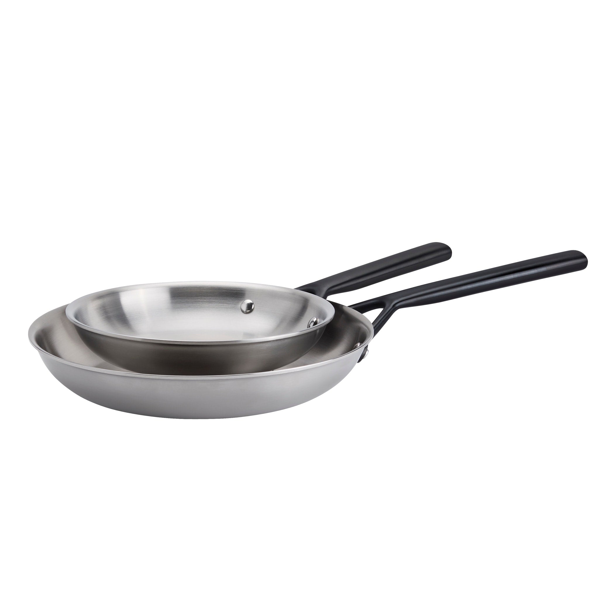 Zwilling Milano Stainless Steel 2 Pc Stainless Steel Fry Pan Set