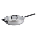 Zwilling Milano Stainless Steel 4 Qt Stainless Steel Saute Pan With Helper Handle And Lid
