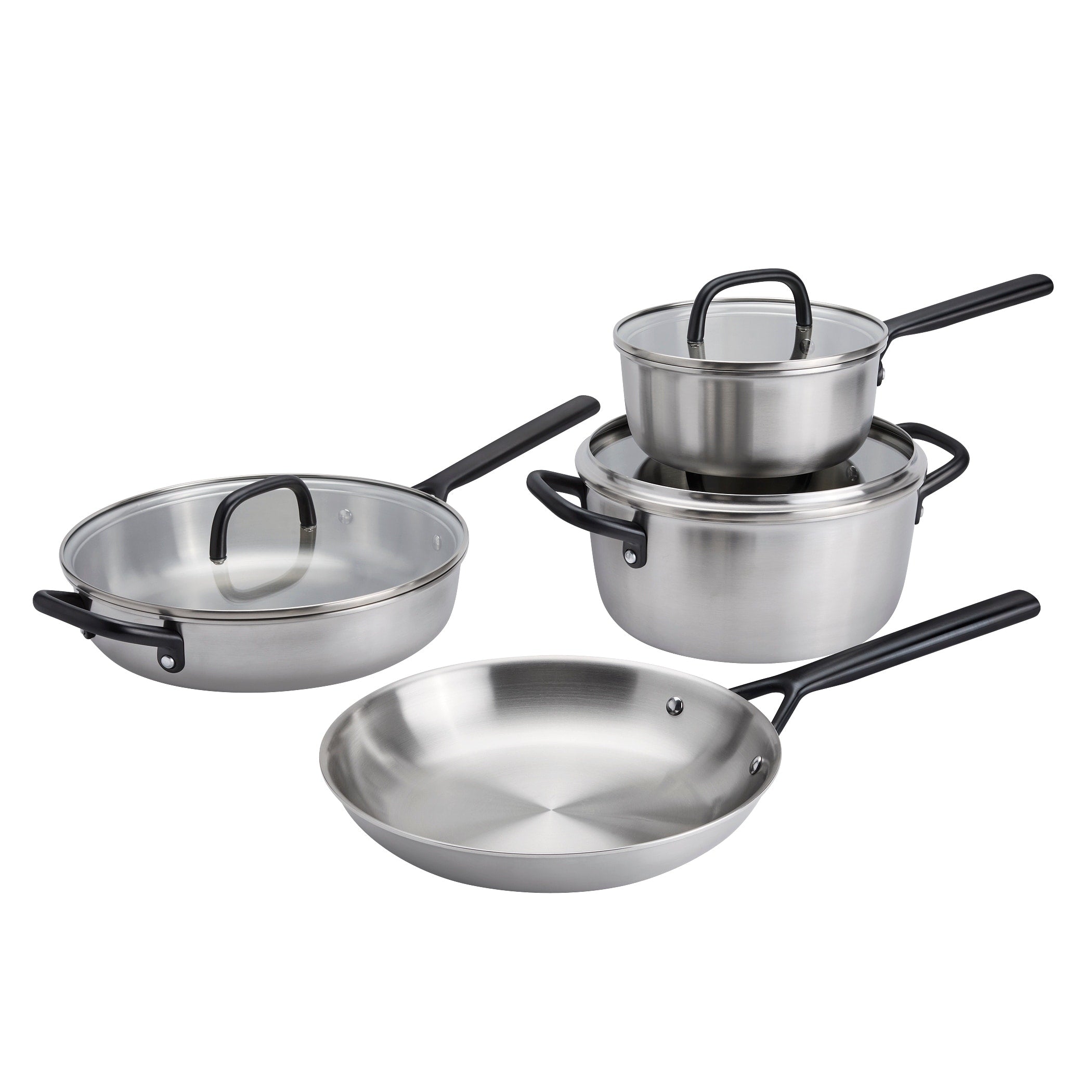 Zwilling Milano Stainless Steel 7 Pc Stainless Steel Cookware Pan Set