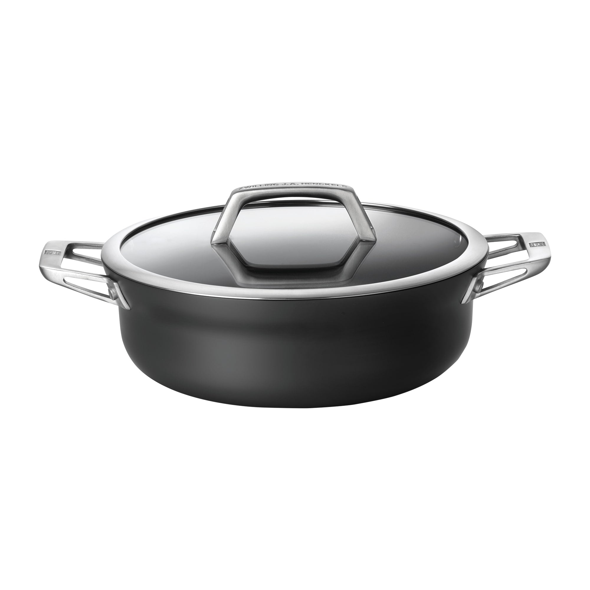 Zwilling Motion Hard Anodized 4 Qt Aluminum Nonstick Chefs Pan