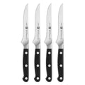 Zwilling Pro 4 Pc Steak Knife Set Black Stainless Steel 4.5