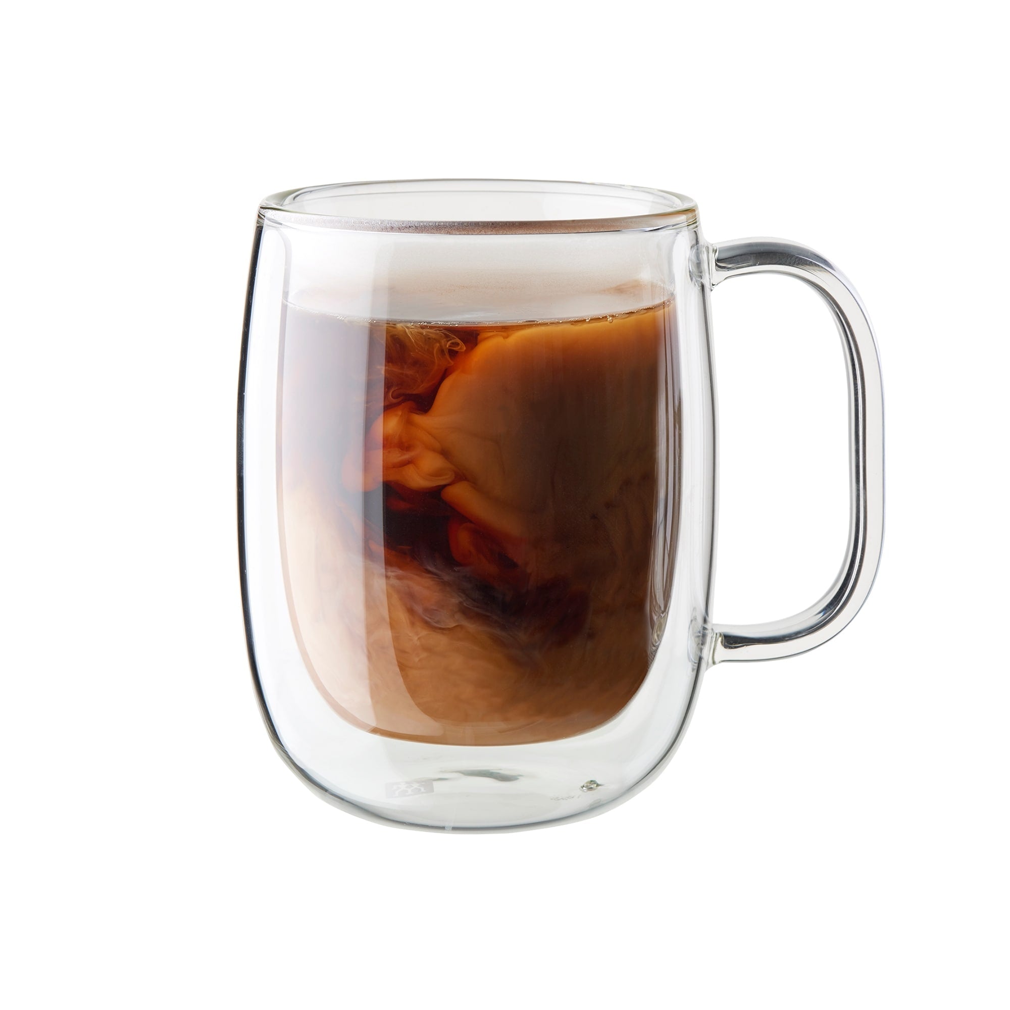 Zwilling Sorrento Plus 2 Pc Double Wall Glass Coffee Mug Set Clear