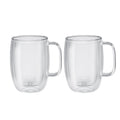 Zwilling Sorrento Plus 2 Pc Double Wall Glass Latte Mug Set