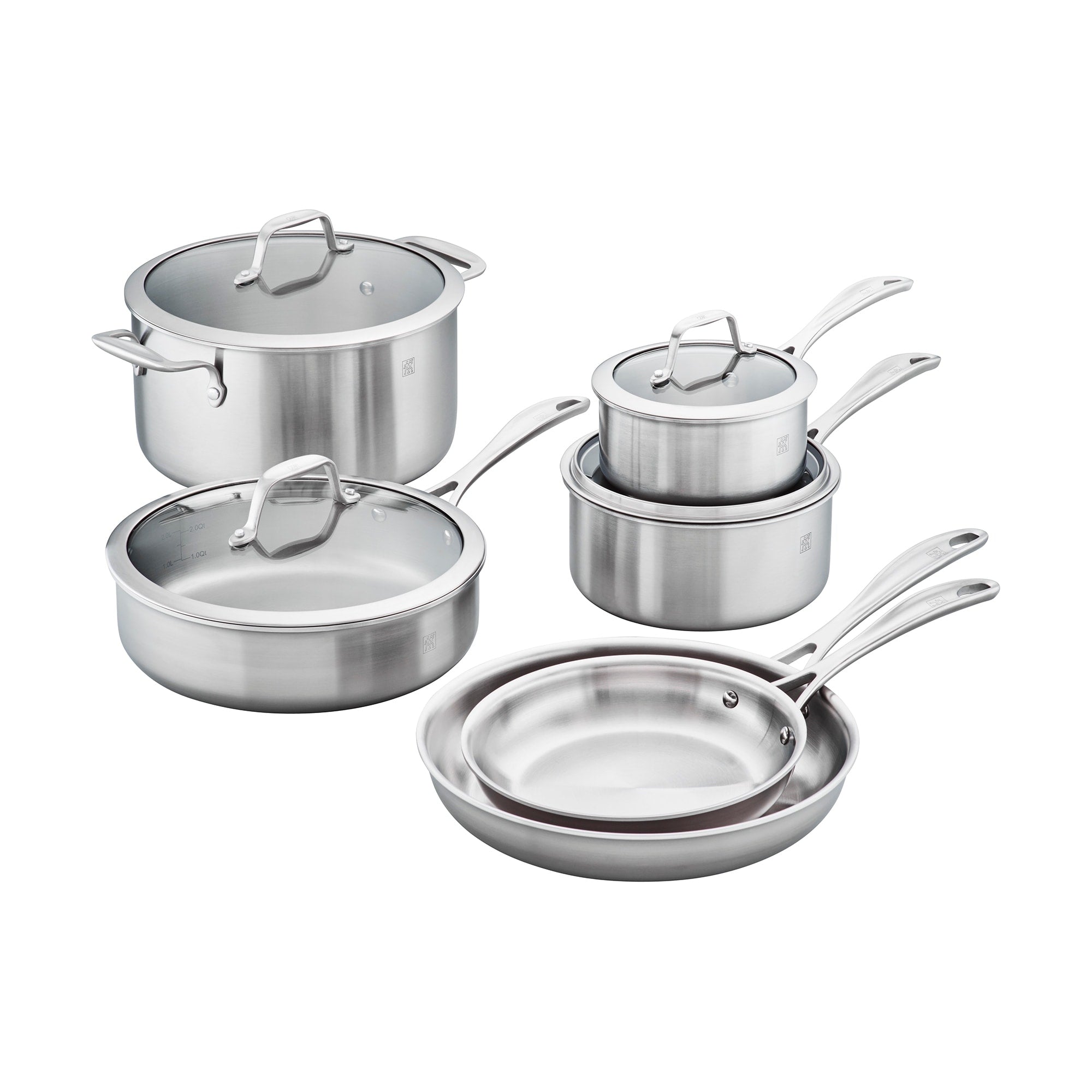 Zwilling Spirit 3 Ply 10 Pc Stainless Steel Cookware Set Stainless Steel
