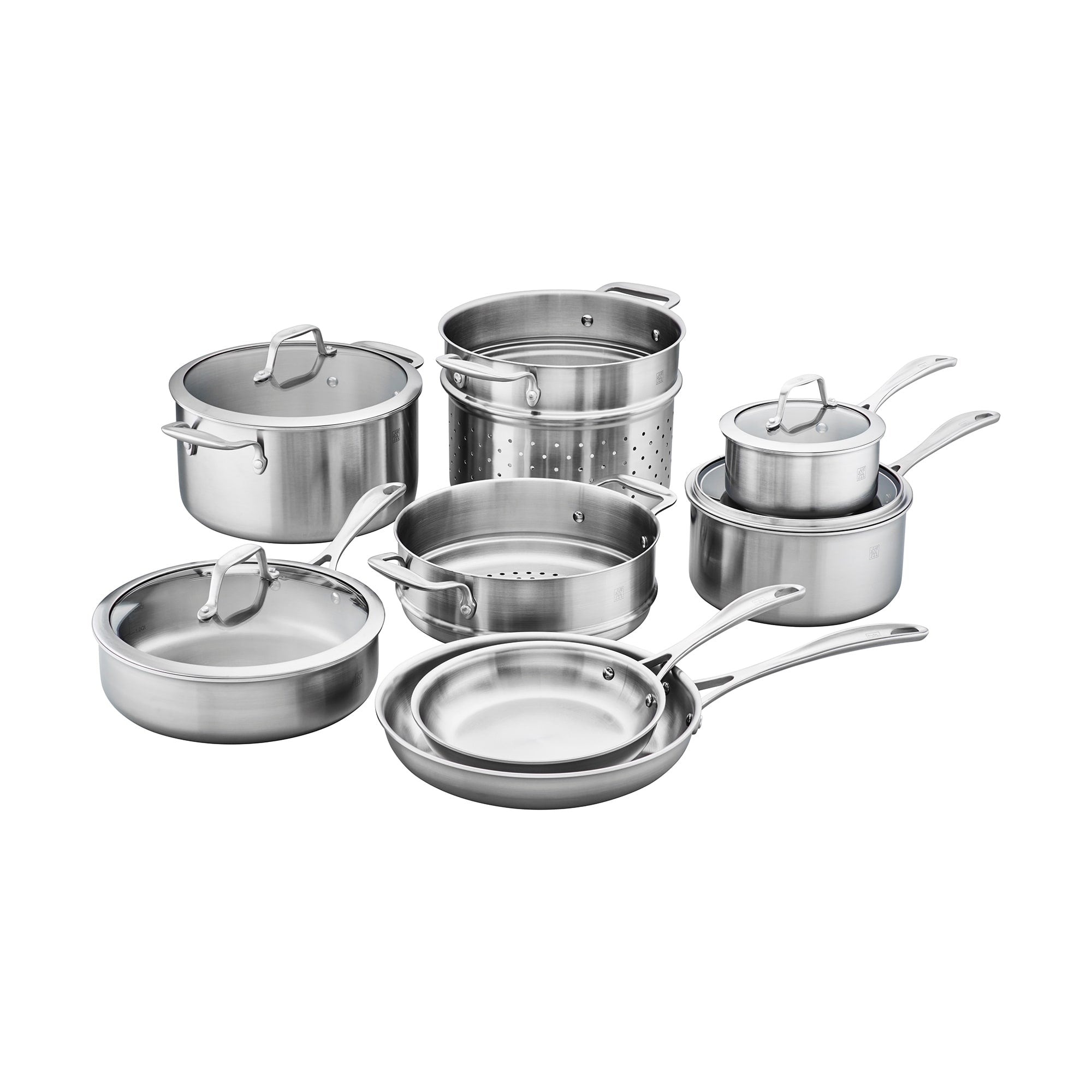 Zwilling Spirit 3 Ply 12 Pc Stainless Steel Cookware Set Stainless Steel