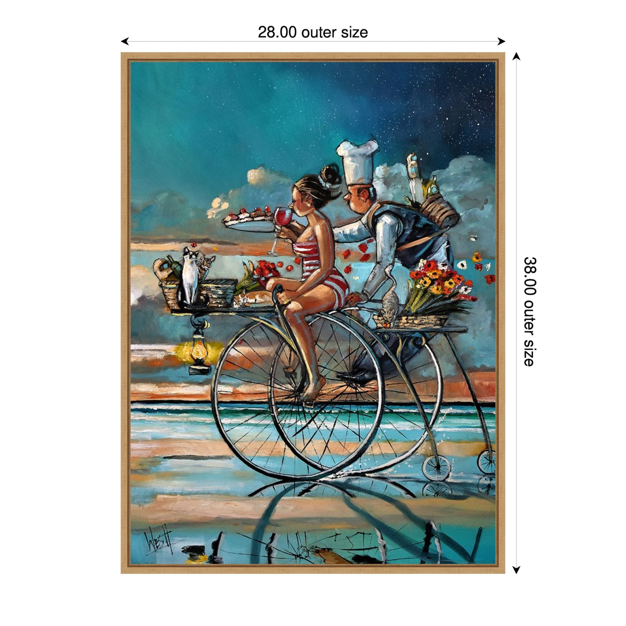 Zaans Dream By Ronald West Framed Canvas Wall Art Print