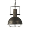 Mercana Zaio Grey Metal Industrial Pendant Light