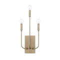 Capital Lighting Zander Collection 3 Light Aged Brass Wall Sconce