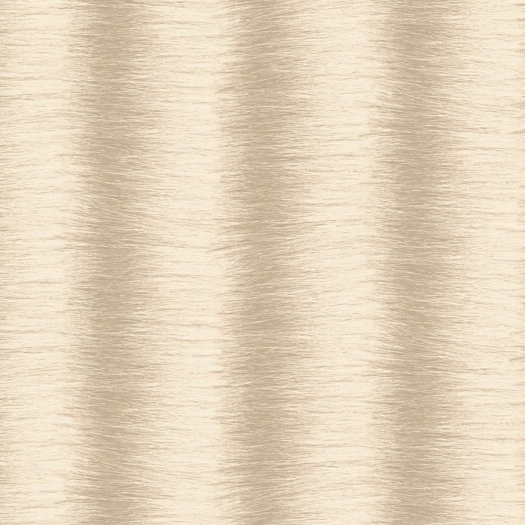 Zebra Stripe Wallpaper Faux Fur Texture In Beige Khaki Almond