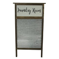 Wood And Metal Vintage Washboard Laundry Room Wall Hanging 24 X 13.25 X 2 Inches