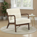 Zenith 23 Corduroy Accent Chair With Wood Frame Matching Pillow