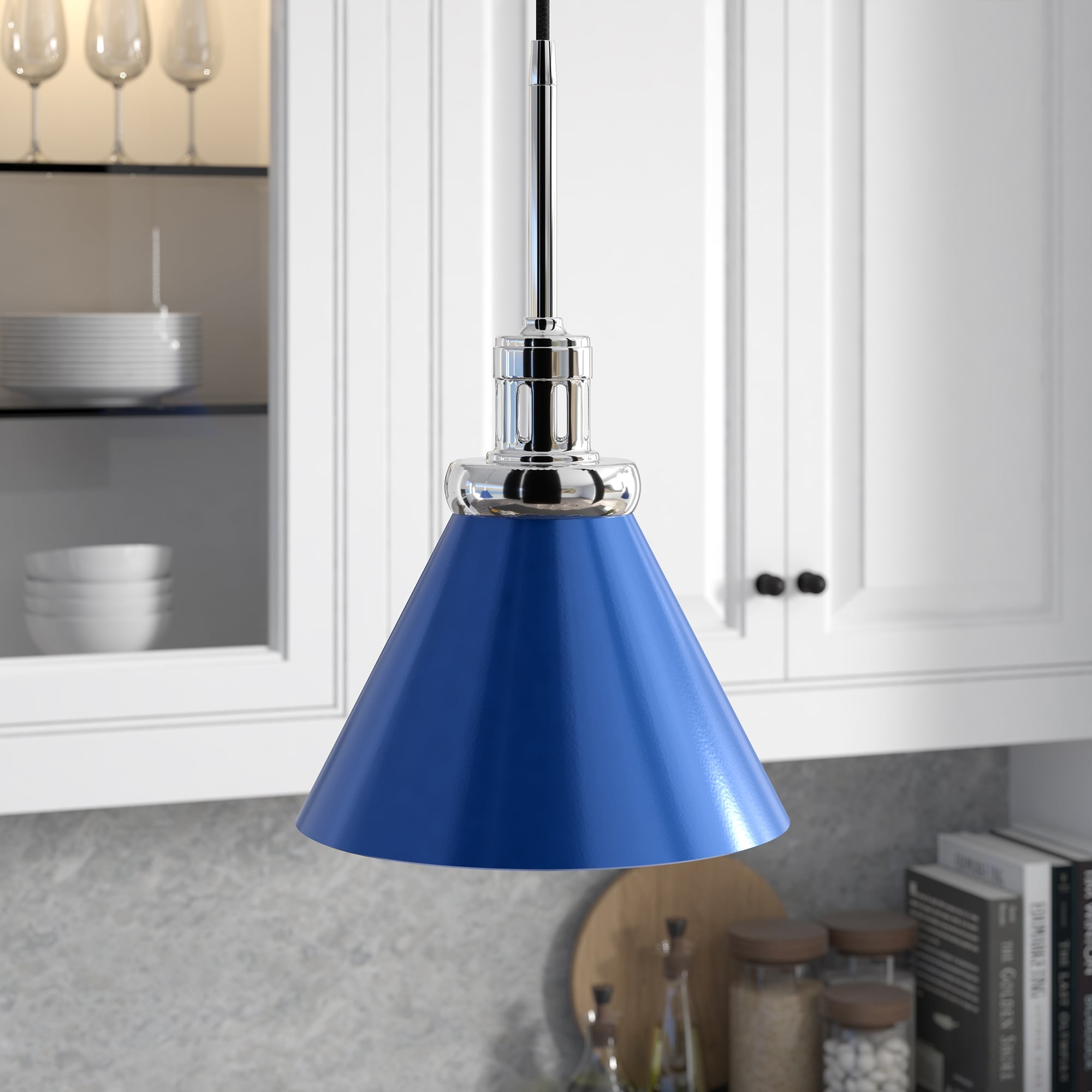 Zeno Brass Metal Finish Pendant Lamp