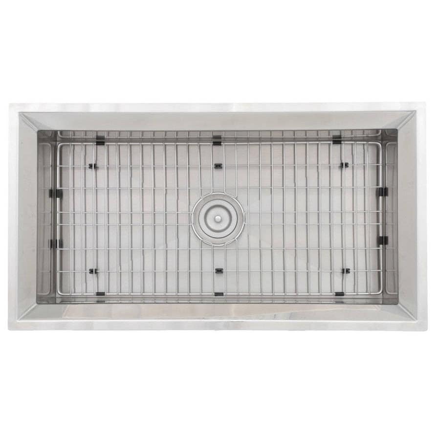 Zero Edge Paradox Handcrafted 18 Gauge Stainless Steel 33 X 18 X 9 In. D Sink