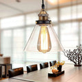 Zhuri 8 Inch Adjustable Cord Glass Cone Edison Lamp
