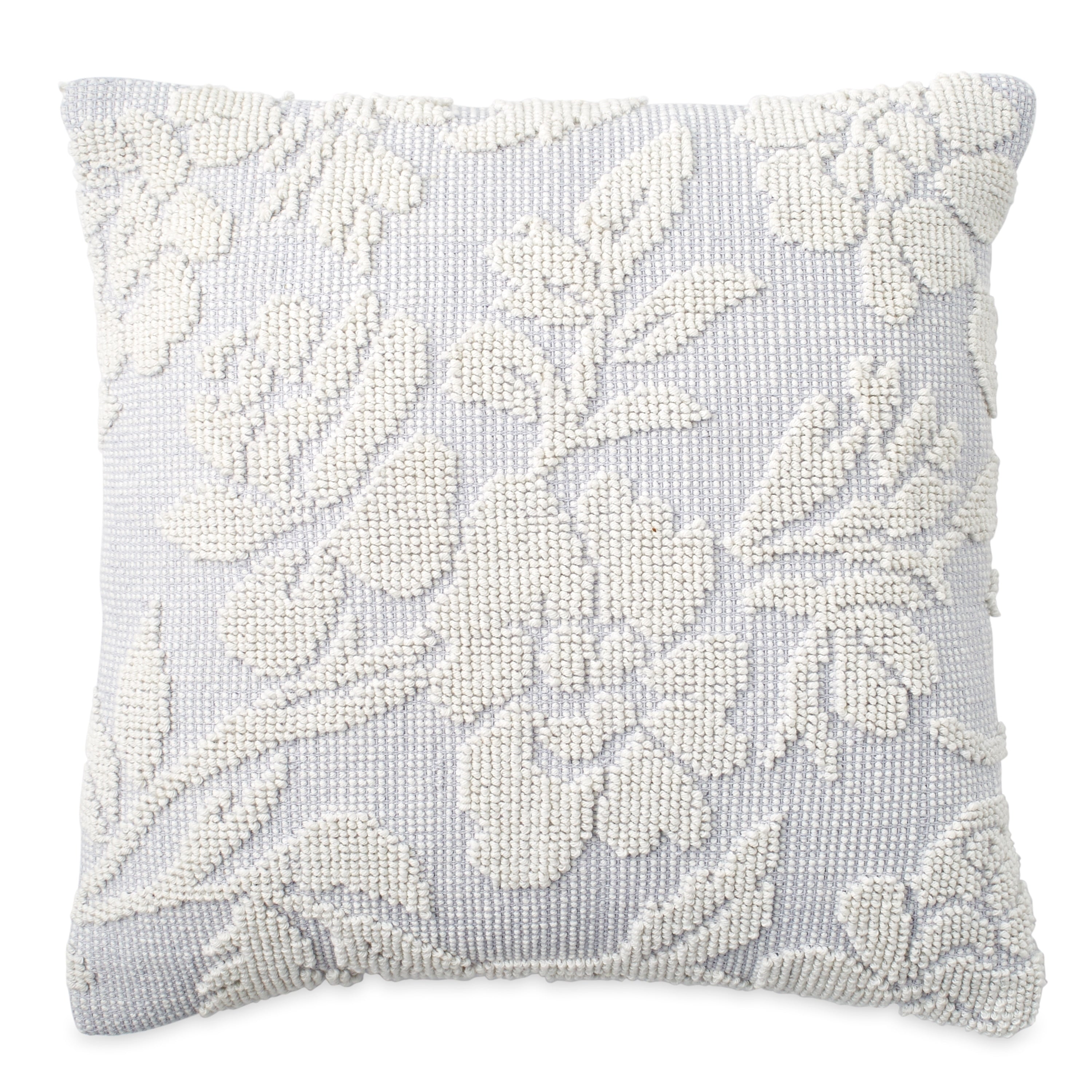 Porch Den Shearwater Woven Floral Decorative Pillow