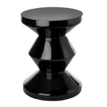Zig Zag Black End Table