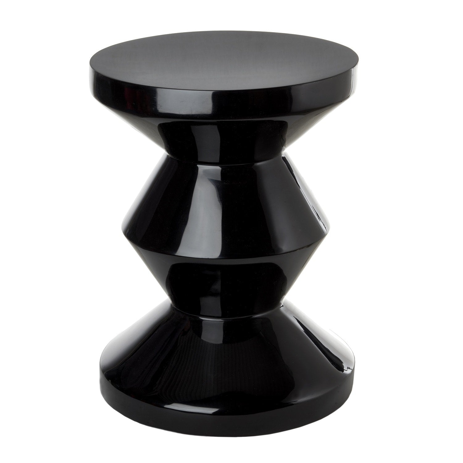 Zig Zag Black End Table