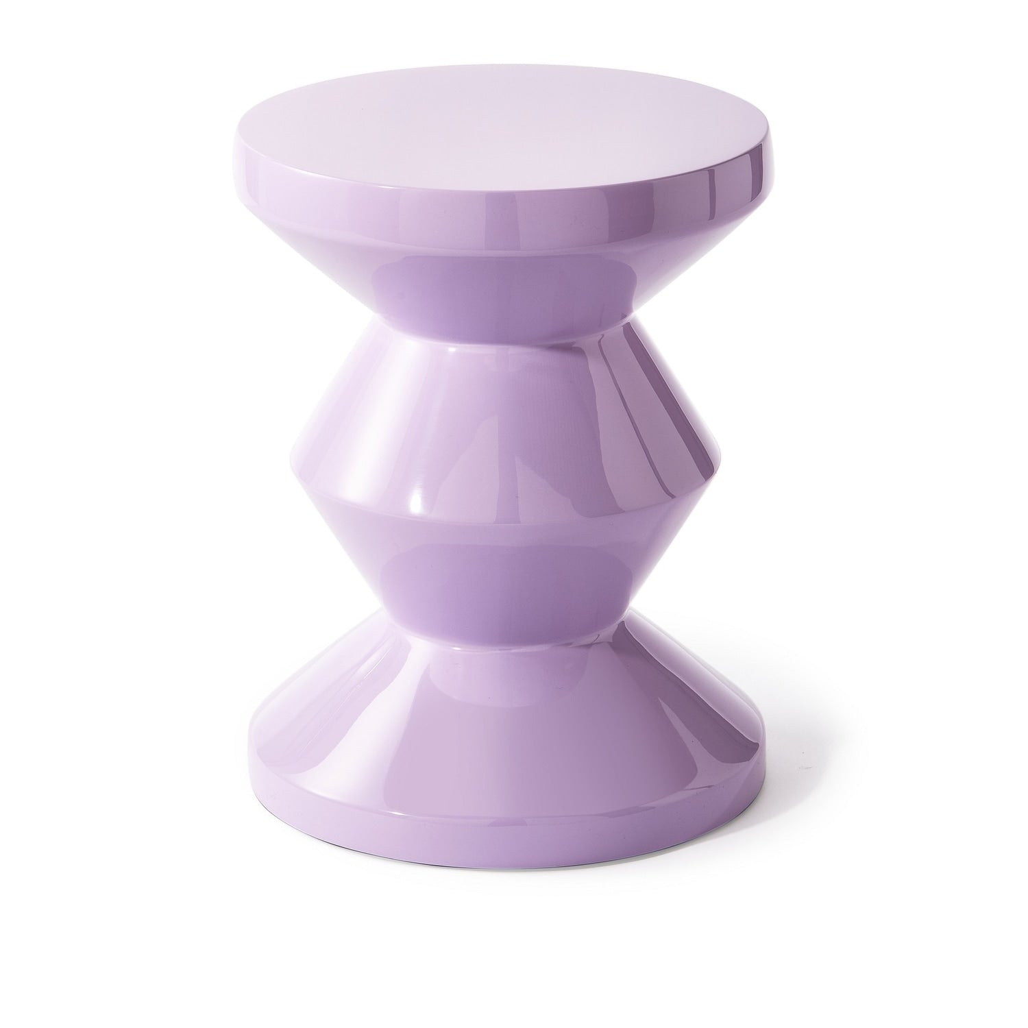 Zig Zag Lilac End Table