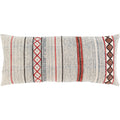 Zillah Ivory Block Print 14X32 Inch Lumbar Throw Pillow