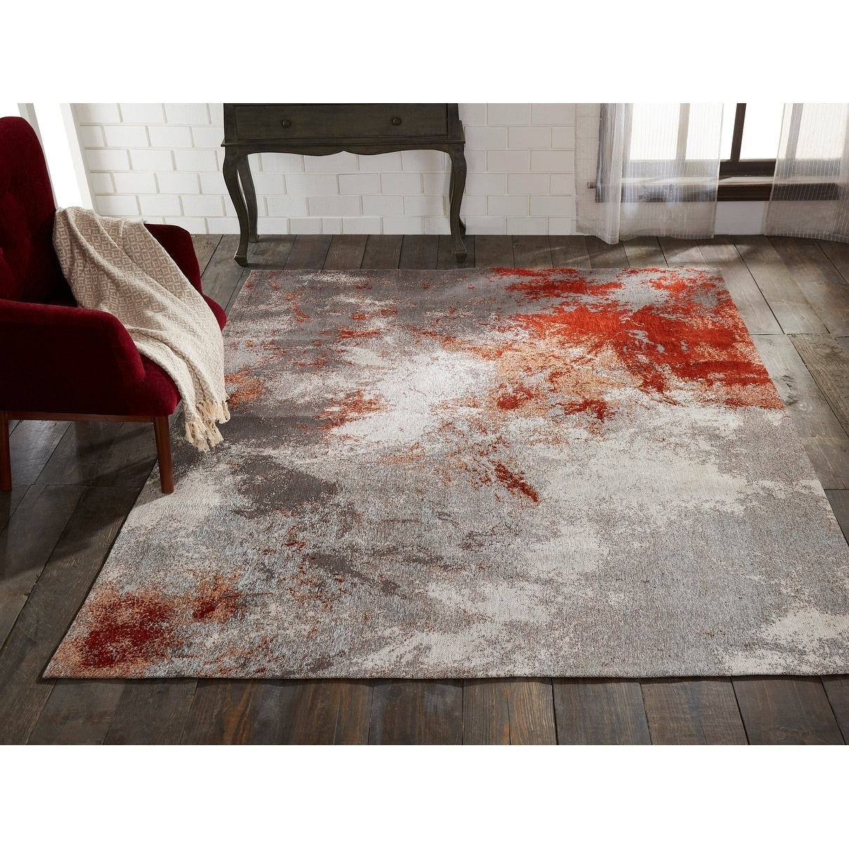 Zinc Rust Area Rug