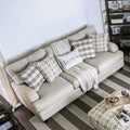Furniture Of America Murgia Transitional Grey Linen Sofa