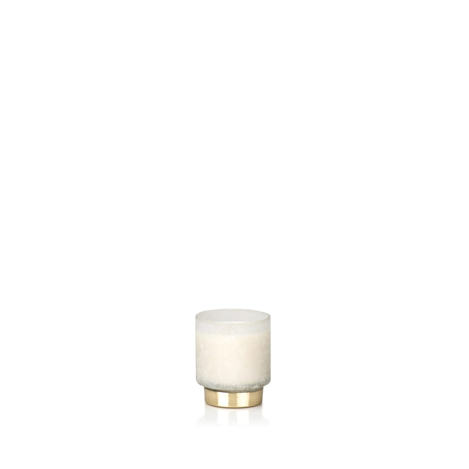 Cortina Small Glass Candle Jar Tobacco Flower Scent White Set Of 2