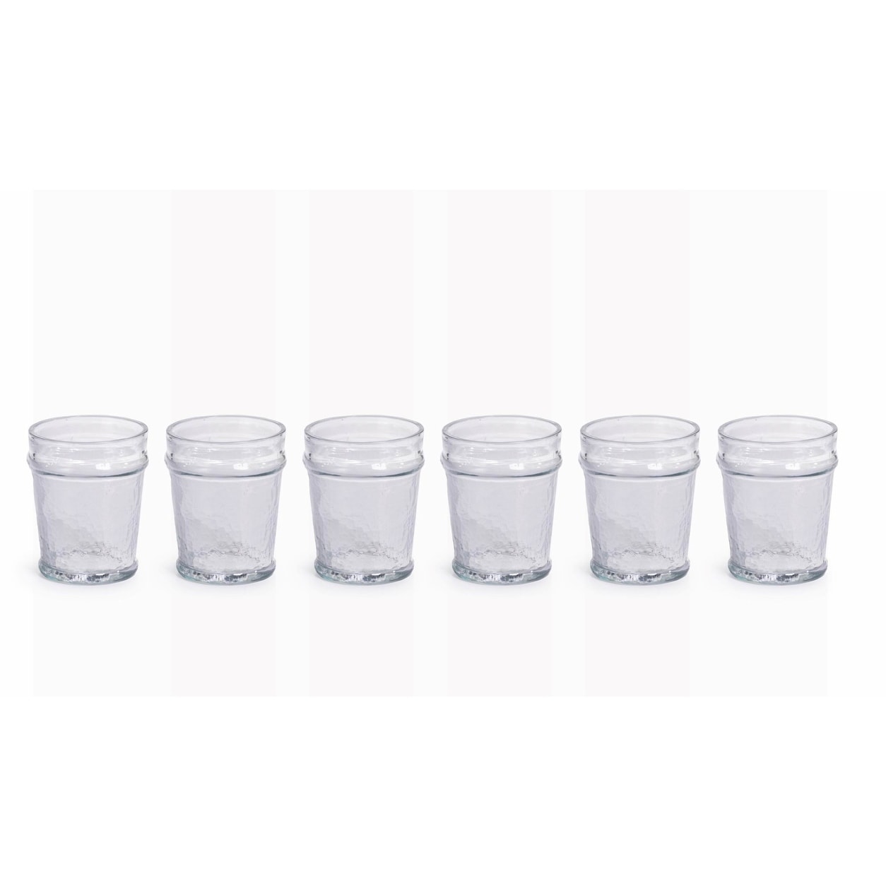 Garan Hammered Glass Old Fashioned Glass Set Of 6