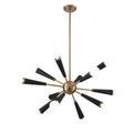 Crystorama Zodiac 12 Light Aged Brass Chandelier Aged Brass