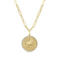 Zodiac Diamond Necklace 14K Yellow Gold 1 5 Ct Tdw By Joelle Collection
