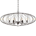 Zucca 6 Light English Bronze Chandelier 38.25 W X 17 H