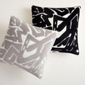 Abstract Velvet Applique Cushion Cover