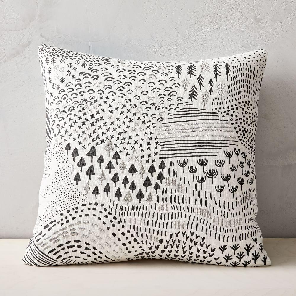 Abstract Woodland Landscape Cushion Cover