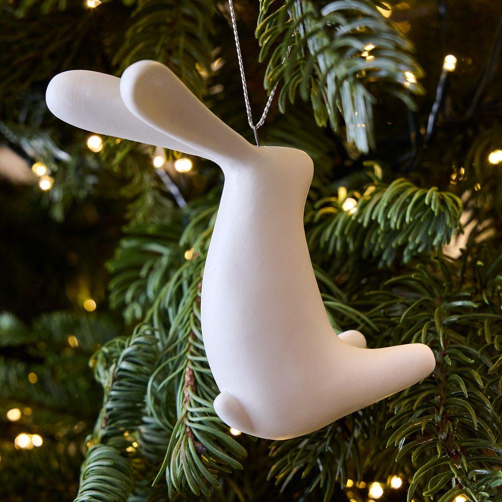 Ceramic Hare Bauble