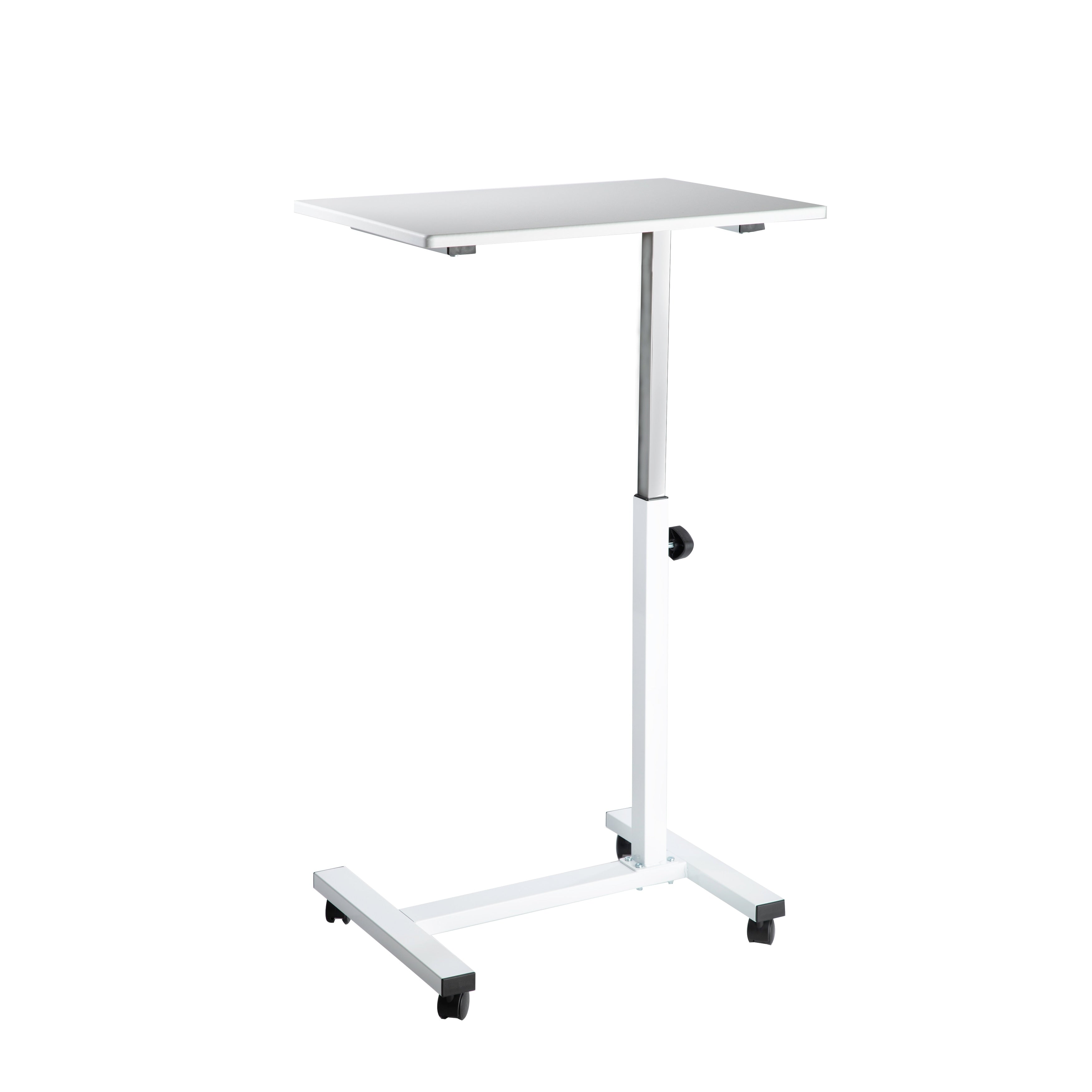 Airlift 23.6 Overbed Height Adjustable Mobile Side Table Cart.