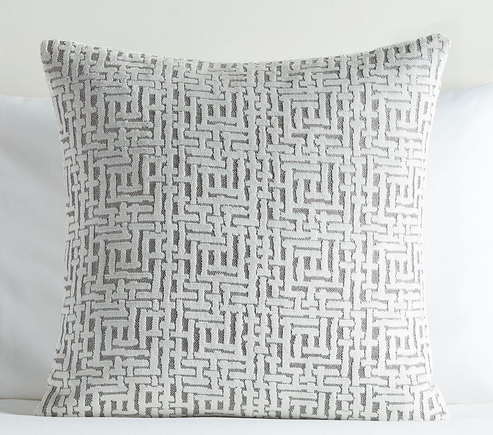 Allover Crosshatch Jacquard Velvet Nursery Pillow Cover