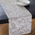 Allover Textured Jacquard Velvet Table Runner
