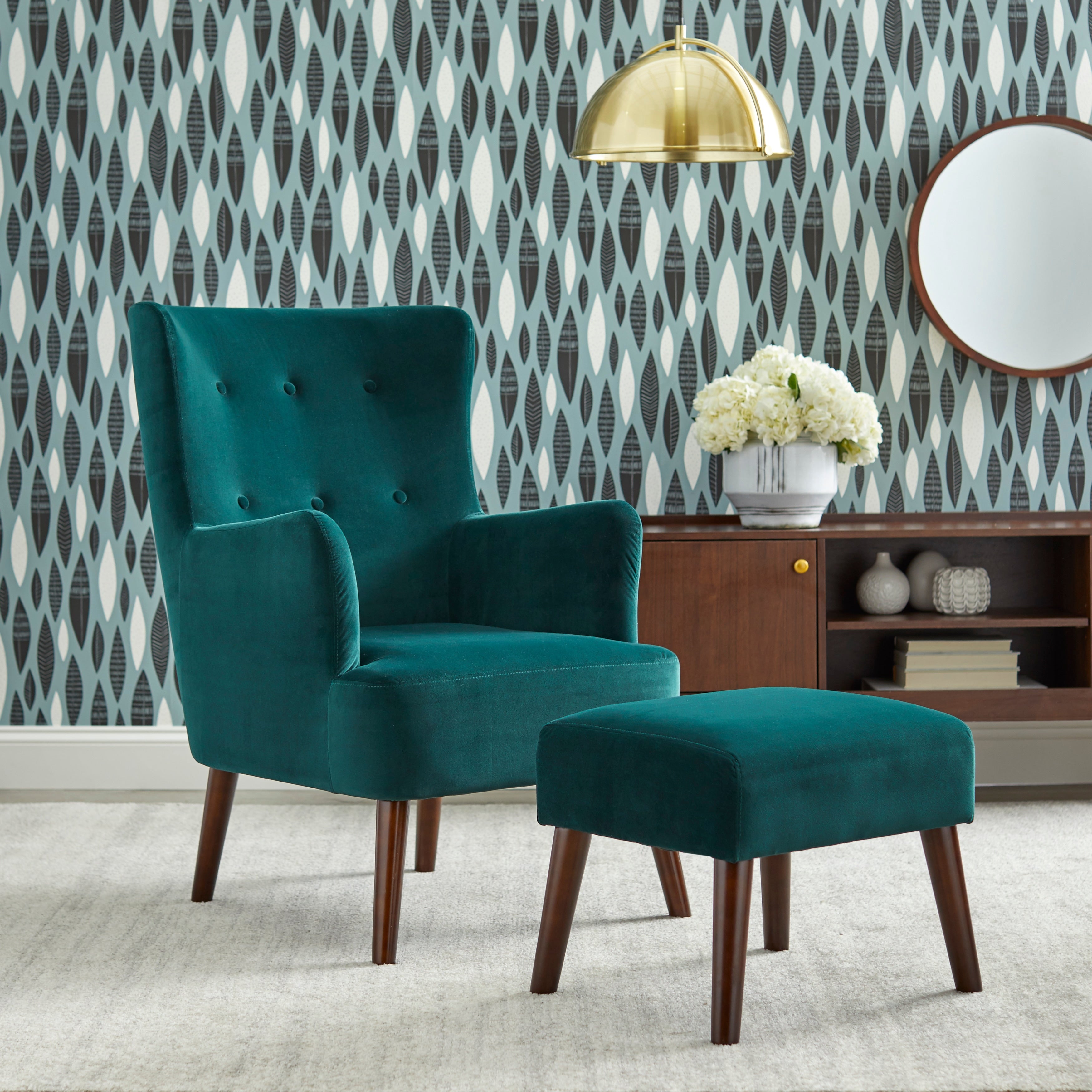 Angelo Home Jane Chair And Ottoman Set