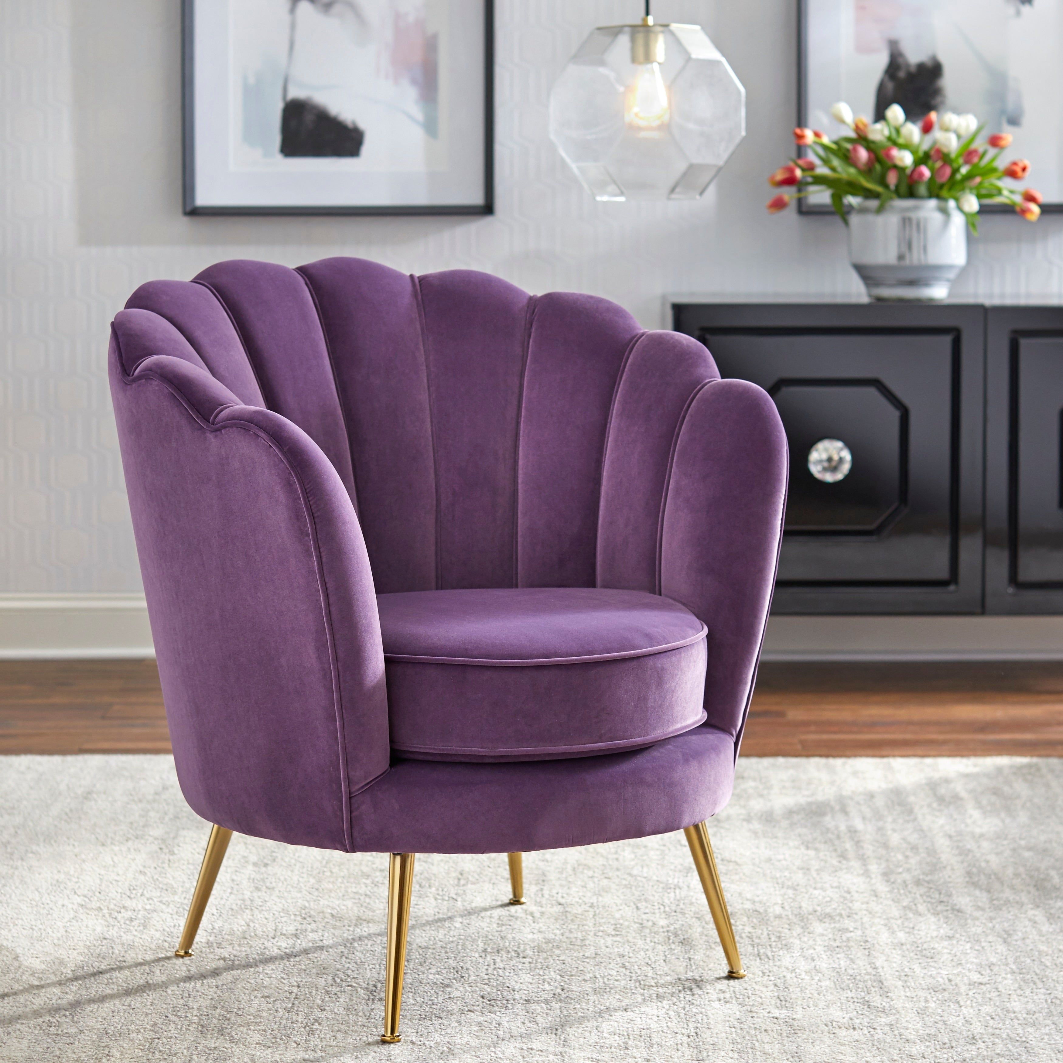 Angelo Home Twila Scalloped Back Chair