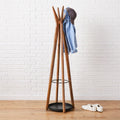 Anton Solid Wood Coat Rack - Burnt Wax