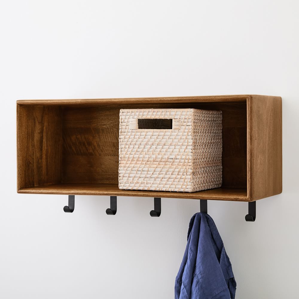 Anton Solid Wood Entryway Cabinet - Burnt Wax