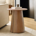 Anton Solid Wood Round Side Table (51 cm)