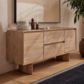 Anton Solid Wood Buffet (160 cm) - Cerused White